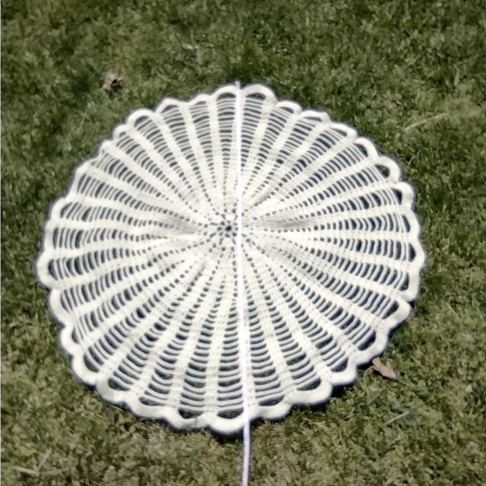 Crocheted Couch Doily Large